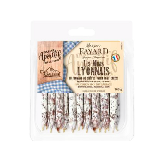 Minis Saucissons Lyonnais au Fromage de Chèvre Maison Fayard 100g