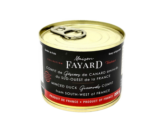 Confit de Gésiers de Canard Émincés Maison Fayard 200g