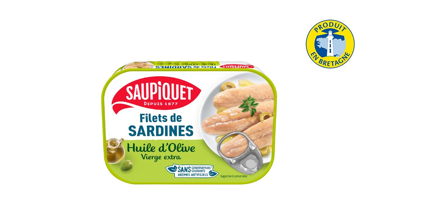 SAUPIQUET Filets de Sardines à l'Huile d'Olives 100g