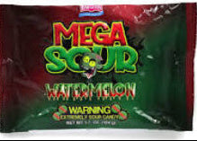 BARNETTS Mega Sour Melon d'Eau 104g