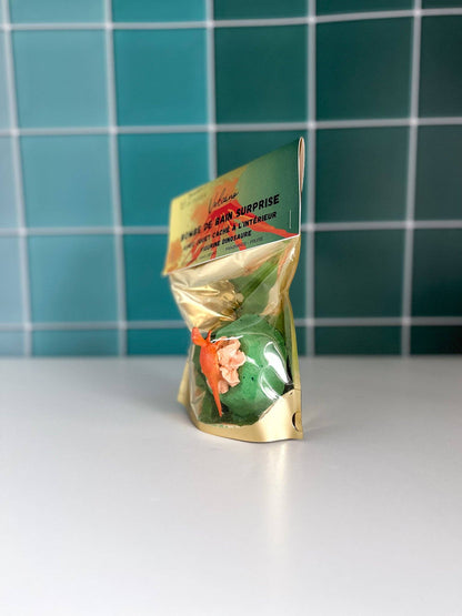 Bombe de bain surprise - Volcan (dinosaure)