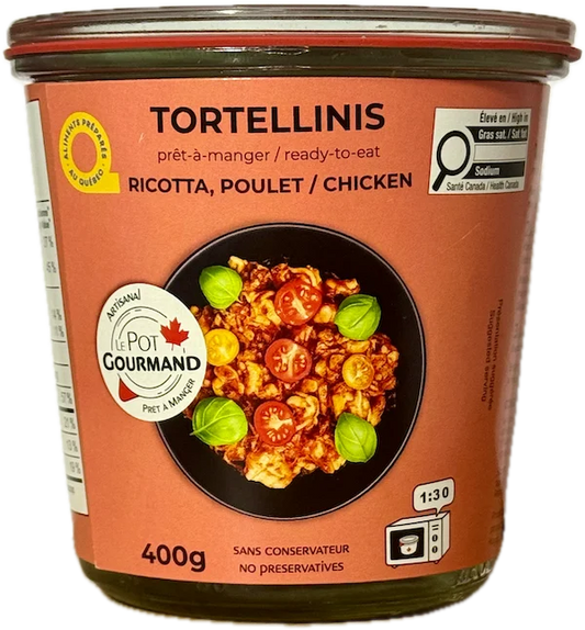 Tortellinis Ricotta, Poulet Le Pot Gourmand 400g
