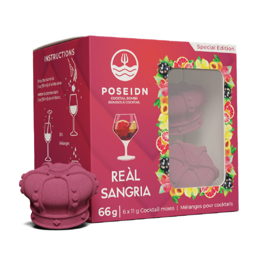 POSEIDN Bombes Cocktail Reàl Sangria 6x11g