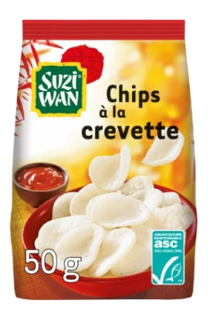 Chips à la Crevette Suzi Wan 50g