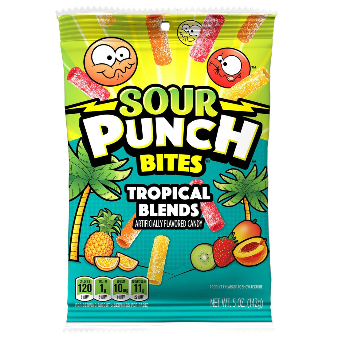 SOUR PUNCH BITES Tropical 142g